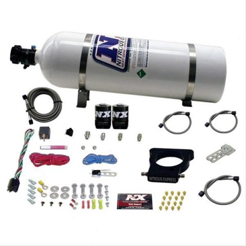Nitrous Express GM LS 78mm 3-Bolt Nitrous Plate Kit (50-350HP) w/15lb Bottle thumbnail 6