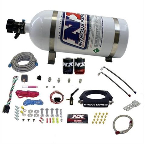 Nitrous Express 2014+ GM 6.2L Truck Nitrous Plate Kit (35-300HP) w/10lb Bottle thumbnail 1