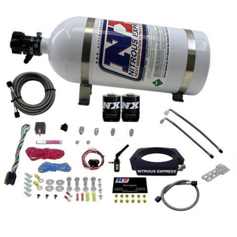 Nitrous Express 2014+ GM 6.2L Truck Nitrous Plate Kit (35-300HP) w/10lb Bottle thumbnail 4