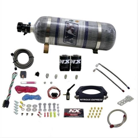 Nitrous Express 2014+ GM 6.2L Truck Nitrous Plate Kit (35-300HP) w/Composite Bottle thumbnail 1
