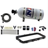 Nitrous Express Holley High Ram Plenum Nitrous Plate Kit w/12lb Bottle thumbnail 1