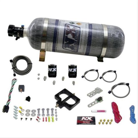 Nitrous Express Dodge TBI (Magnum) Nitrous Plate Kit (Magnum Engine) w/Composite Bottle thumbnail 1