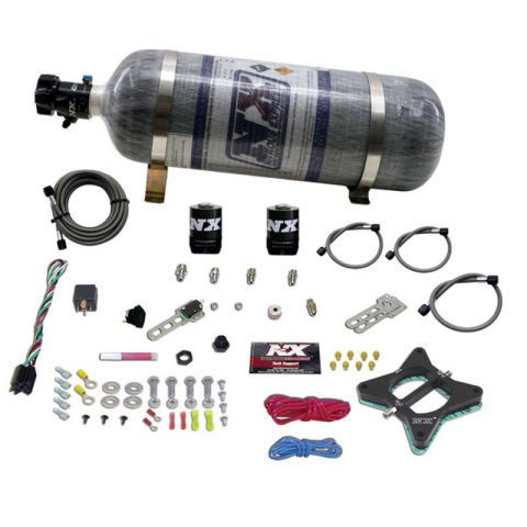 Nitrous Express 96-04 Ford Mustang 4.6L 2 Valve Nitrous Plate Kit w/Composite Bottle thumbnail 2