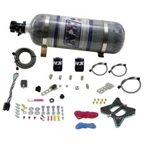 Nitrous Express 96-04 Ford Mustang 4.6L 2 Valve Nitrous Plate Kit w/Composite Bottle thumbnail 4