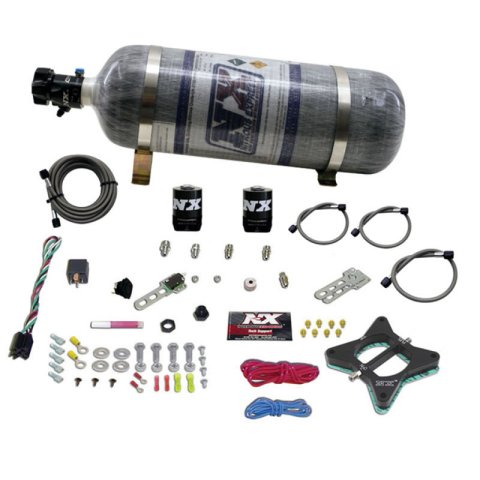 Nitrous Express 96-04 Ford Mustang 4.6L 2 Valve Nitrous Plate Kit w/Composite Bottle thumbnail 5