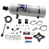 Nitrous Express 96-04 Ford Mustang 4.6L 2 Valve Nitrous Plate Kit w/15lb Bottle thumbnail 1