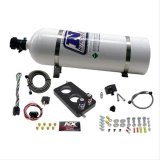 Nitrous Express 05-10 Ford Mustang 4.6L 3 Valve Nitrous Plate Kit (50-150HP) w/15lb Bottle thumbnail 1