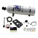 Nitrous Express 05-10 Ford Mustang 4.6L 3 Valve Nitrous Plate Kit (50-150HP) w/15lb Bottle thumbnail 2