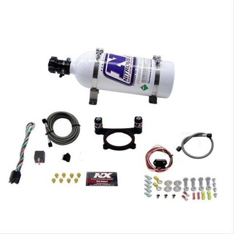 Nitrous Express 11-15 Ford Mustang GT 5.0L Coyote 4 Valve Nitrous Plate Kit (50-200HP) w/5lb Bottle thumbnail 1