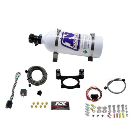 Nitrous Express 11-15 Ford Mustang GT 5.0L Coyote 4 Valve Nitrous Plate Kit (50-200HP) w/5lb Bottle thumbnail 3