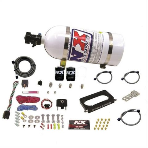 Nitrous Express 96-04 Ford Mustang Cobra/Mach 1 4 Valve Nitrous Kit (50-300HP) w/10lb Bottle