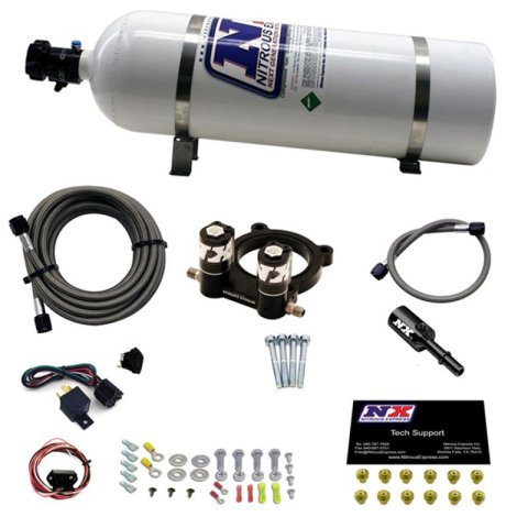 Nitrous Express Ford 2.3L Ecoboost Nitrous Plate Kit w/15lb Bottle thumbnail 2