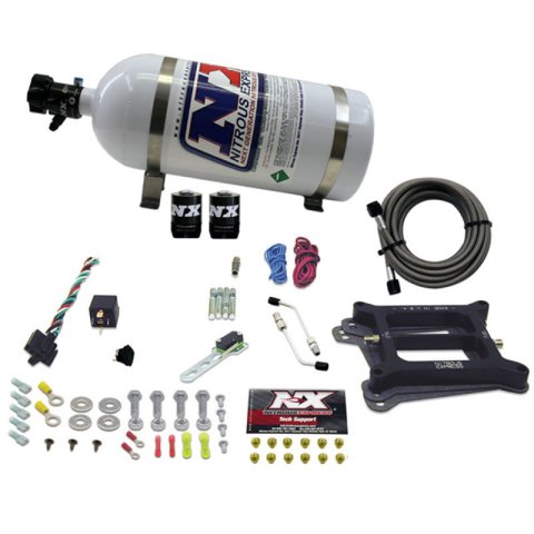 Nitrous Express 4150 4-BBL/Gasoline Nitrous Kit (50-300HP) w/10lb Bottle thumbnail 5