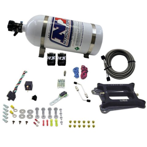 Nitrous Express 4150 4-BBL/Gasoline Nitrous Kit (50-300HP) w/10lb Bottle thumbnail 6