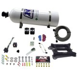 Nitrous Express 4150 4-BBL/Gasoline Nitrous Kit (50-300HP) w/15lb Bottle thumbnail 2