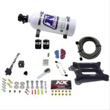 Nitrous Express 4150 4-BBL/Alcohol Nitrous Kit (50-300HP) w/5lb Bottle thumbnail 1