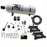 Nitrous Express Dual/4150/Gasoline Nitrous Kit (50-300HP) w/15lb Bottle thumbnail 1