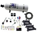 Nitrous Express Dual/4150/Gasoline Nitrous Kit (50-300HP) w/15lb Bottle thumbnail 3