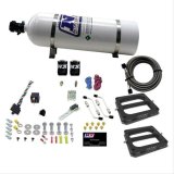 Nitrous Express Dual/Dominator/Gasoline Nitrous Kit (50-300HP) w/15lb Bottle thumbnail 1