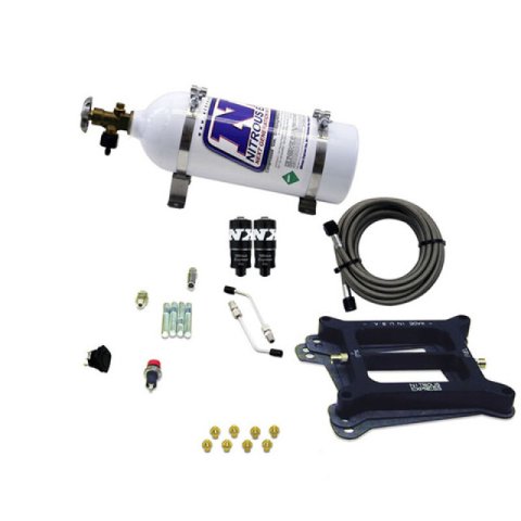Nitrous Express 4150 Hitman 4-BBL Nitrous Kit (100-200HP) w/5lb Bottle thumbnail 5