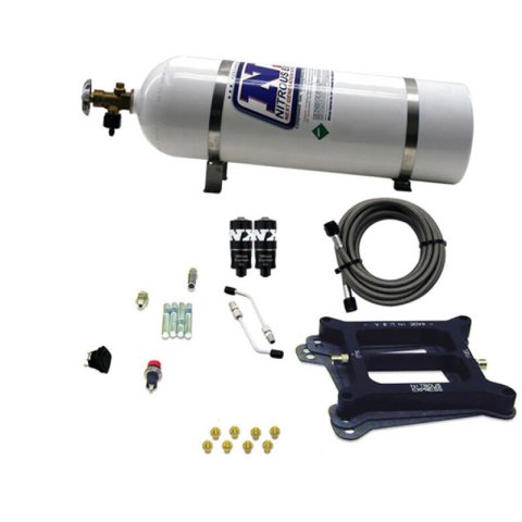 Nitrous Express 4150 Hitman 4-BBL Nitrous Kit (100-200HP) w/15lb Bottle thumbnail 3