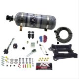 Nitrous Express 4150 Hitman Plus 4-BBL Nitrous Kit (50-200HP) w/Composite Bottle thumbnail 1