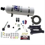Nitrous Express 4150 Hitman Plus 4-BBL Nitrous Kit (50-200HP) w/15lb Bottle thumbnail 1