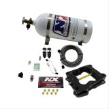 Nitrous Express Q-Jet/Holley Spread Bore Hitman Nitrous Kit (100-150-200HP) w/10lb Bottle thumbnail 1