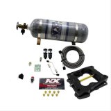 Nitrous Express Q-Jet/Holley Spread Bore Hitman Nitrous Kit (100-150-200HP) w/Composite Bottle thumbnail 1