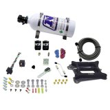 Nitrous Express 4150 4-BBL/Alcohol Nitrous Kit (100-500HP) w/5lb Bottle thumbnail 4