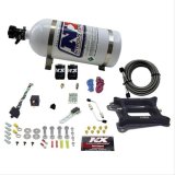 Nitrous Express 4150 4-BBL/Alcohol Nitrous Kit (100-500HP) w/10lb Bottle thumbnail 1