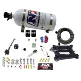 Nitrous Express 4150 4-BBL/Alcohol Nitrous Kit (100-500HP) w/10lb Bottle thumbnail 4