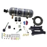 Nitrous Express 4150 4-BBL/Alcohol Nitrous Kit (100-500HP) w/Composite Bottle thumbnail 4