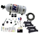 Nitrous Express Dual Holley/Gasoline Nitrous Kit (100-500HP) w/10lb Bottle thumbnail 3