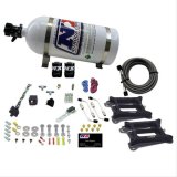 Nitrous Express Dual 4150/Alcohol Nitrous Kit (100-500HP) w/10lb Bottle thumbnail 1