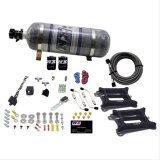 Nitrous Express Dual 4150/Alcohol Nitrous Kit (100-500HP) w/Composite Bottle thumbnail 1