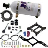 Nitrous Express 4150 RNC Conventional Nitrous Plate Kit w/.375in Solenoid w/12lb Bottle thumbnail 1