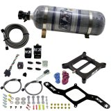 Nitrous Express 4150 RNC Conventional Nitrous Plate Kit w/.375in Solenoid w/12lb Bottle thumbnail 2