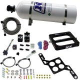 Nitrous Express 4500 RNC Conventional Nitrous Plate Kit w/.375in Solenoid w/15lb Bottle thumbnail 2