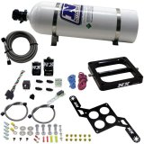 Nitrous Express 4500 RNC Conventional Nitrous Plate Kit w/.375in Solenoid w/15lb Bottle thumbnail 4