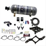 Nitrous Express 4150 Billet Crossbar Stage 6 Nitrous Kit (50-300HP) w/Composite Bottle thumbnail 1