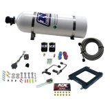 Nitrous Express Dominator Gemini Stage 6 Nitrous Kit (50-300HP) w/15lb Bottle thumbnail 1
