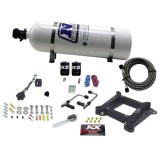 Nitrous Express 4150 Gemini Pro-Power Nitrous Kit (100-500HP) w/15lb Bottle thumbnail 1
