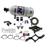 Nitrous Express 4150 Billet Crossbar Pro-Power Nitrous Kit (100-500HP) w/10lb Bottle thumbnail 4