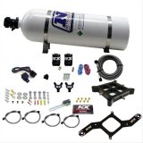 Nitrous Express 4150 Billet Crossbar Pro-Power Nitrous Kit (100-500HP) w/15lb Bottle thumbnail 1