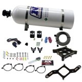 Nitrous Express 4150 Billet Crossbar Pro-Power Nitrous Kit (100-500HP) w/15lb Bottle thumbnail 4