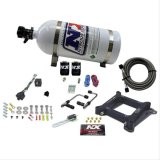 Nitrous Express 4150 Gemini Pro-Power Alcohol Nitrous Kit (100-500HP) w/10lb Bottle thumbnail 1
