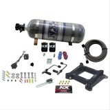 Nitrous Express 4150 Gemini Pro-Power Alcohol Nitrous Kit w/Composite Bottle thumbnail 1