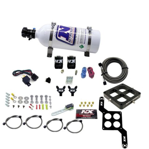 Nitrous Express Dominator Billet Crossbar Pro-Power Nitrous Kit (100-500HP) w/5lb Bottle thumbnail 1