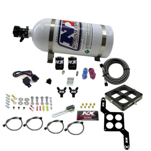 Nitrous Express Dominator Billet Crossbar Pro-Power Nitrous Kit (100-500HP) w/10lb Bottle thumbnail 5